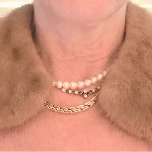 Vintage Elegant Mink Collar